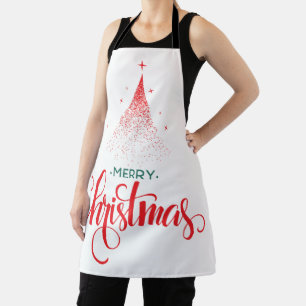 Christmas design with stars apron