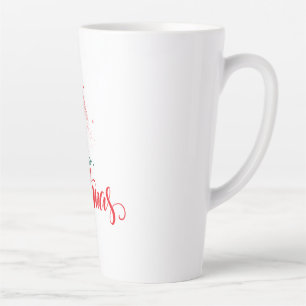 Christmas design with stars latte mug