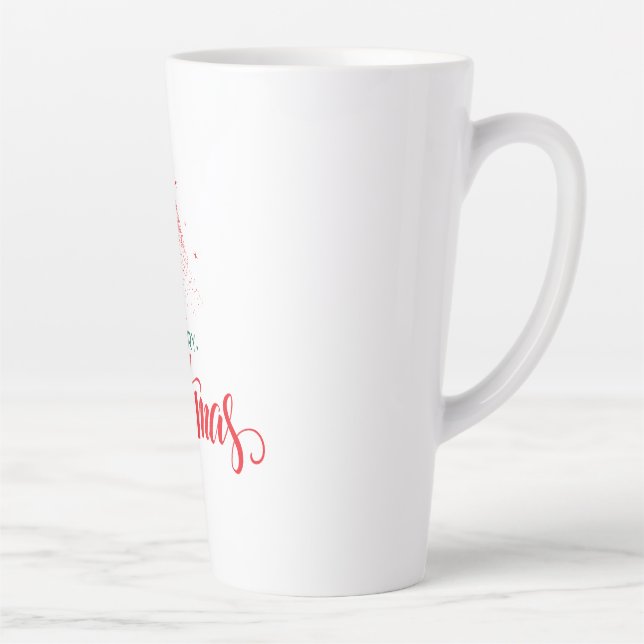 Christmas design with stars latte mug (Right)