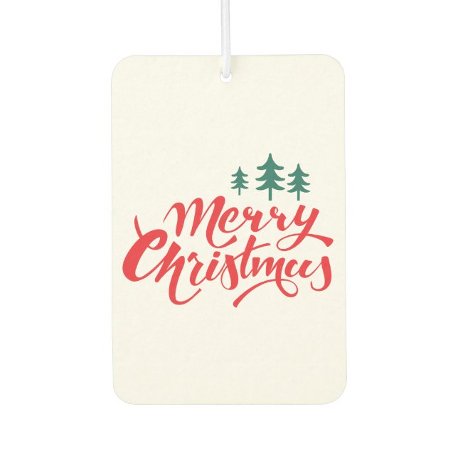 Christmas design with trees air freshener (Front)