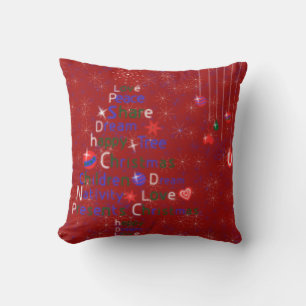 CHRISTMAS DESIGNER THROW PILLOWS - X MAS DECOR