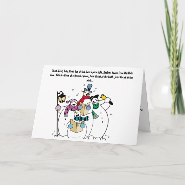 Christmas Devotional Greeting Card (Front)