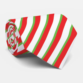 Christmas diagonal lines patterns neck tie