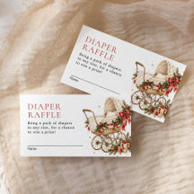 Christmas Diaper Raffle Merry Little Baby Shower