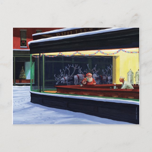 Christmas Diner Postcard (Front)