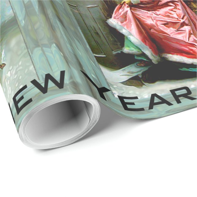 Christmas Dinner Elegant Victorian 15’ Wrapping Paper (Roll Corner)