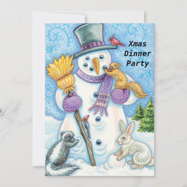 Christmas Dinner Party 2 Invitation (Front)