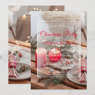 Christmas dinner/party invitation
