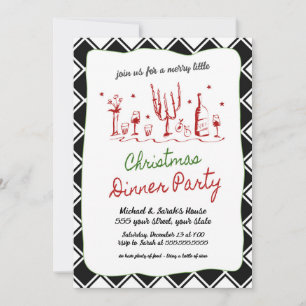 Christmas Dinner Party Invitation