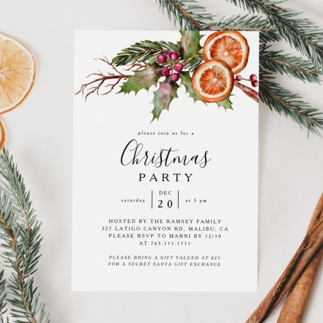 Christmas Dinner Party Invitation (Creator Uploaded)