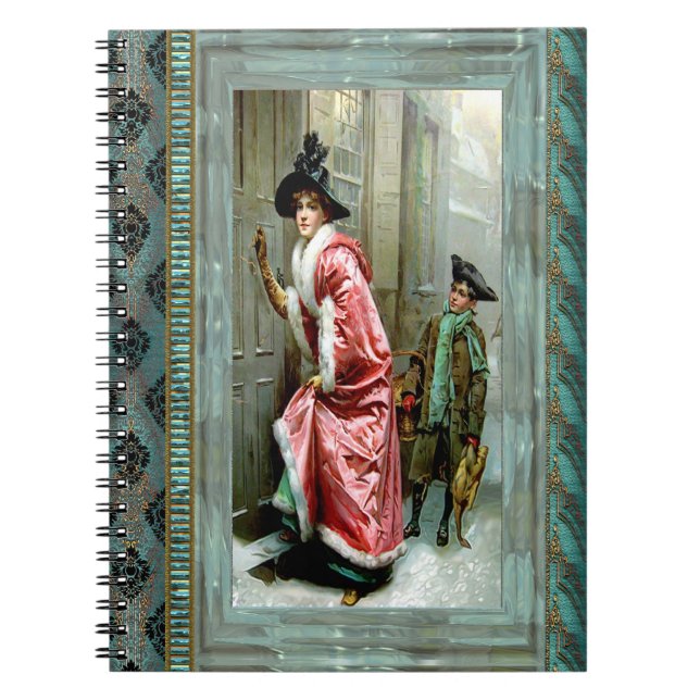 Christmas Dinner Victorian Notebook (Front)