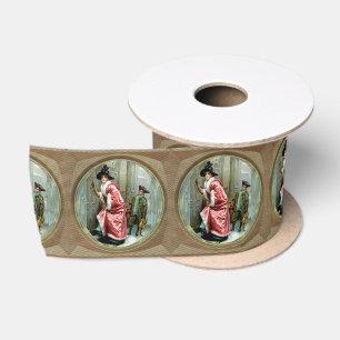 Christmas Dinner Victorian Satin Ribbon