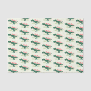 Christmas Dino Dinosaur Funny T-Rex Tree Gift Tissue Paper