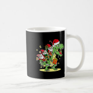 Christmas, Dino, Ugly Xmas, Trex Dinosaur, Gnome Coffee Mug