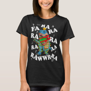 Christmas Dinosaur Fa Ra Ra Rawr Tree Rex Pyjamas T-Shirt