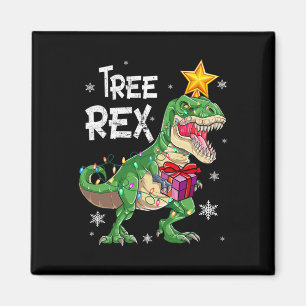 Christmas Dinosaur Tree Rex Pyjamas Men Boys Kids Magnet