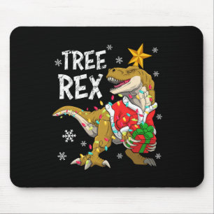 Christmas Dinosaur Tree Rex Pyjamas Men Boys Kids  Mouse Pad