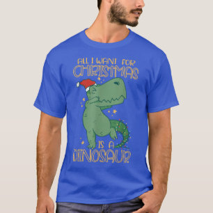 Christmas Dinosaur Tree Rex Pyjamas Men Boys Xmas  T-Shirt