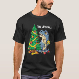 Christmas Dinosaur Tree Rex Pyjamas T-Shirt