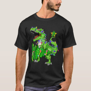 Christmas Dinosaur Tree Rex Xmas Men Boys Funny Pa T-Shirt