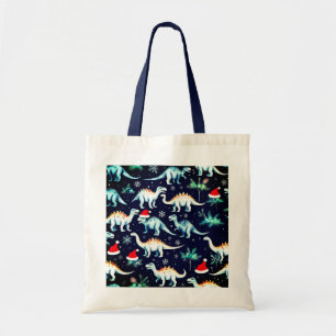 Christmas Dinosaurs  Tote Bag