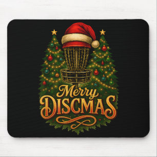 Christmas Disc Golf Merry Discmas Mouse Pad