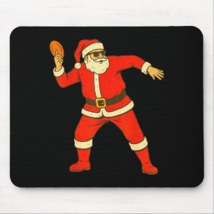 Christmas Disc Golf Vintage Funny Santa Xmas Mouse Pad