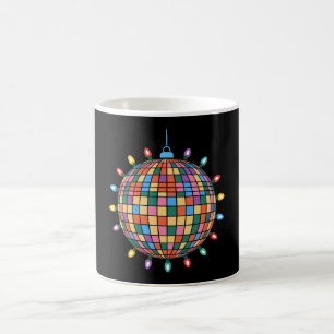 Christmas Disco Ball Lights Ornament Colourful Xma Coffee Mug