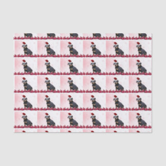 Christmas Doberman Pinscher puppy Tissue Paper