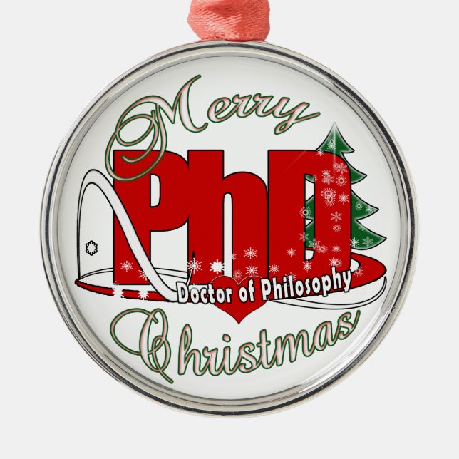 CHRISTMAS Docteur en philosophie ornement métalliq (Devant)