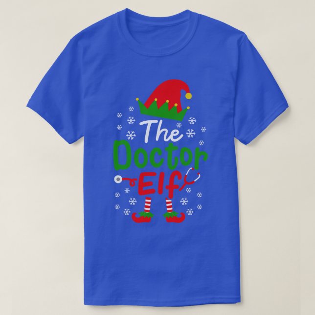 Christmas Doctor Elf T-Shirt (Design Front)