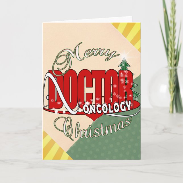 CHRISTMAS DOCTOR ONCOLOGY HOLIDAY CARD (Front)