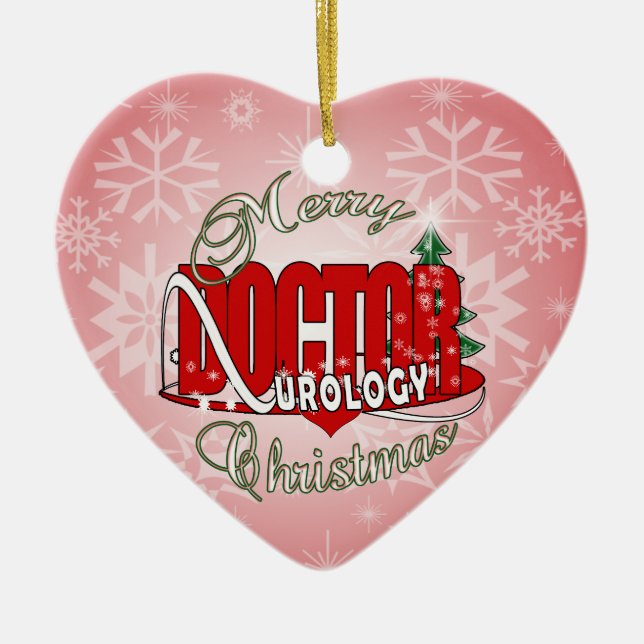 CHRISTMAS DOCTOR UROLOGY UROLOGIST CERAMIC ORNAMENT (Front)