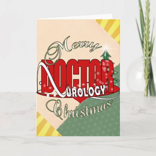 CHRISTMAS DOCTOR UROLOGY UROLOGIST HOLIDAY CARD (Front)