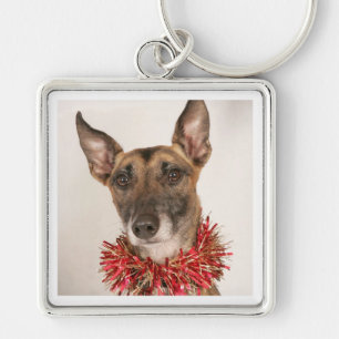 Christmas Dog 1 Keychain