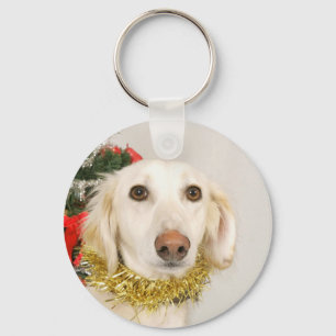 Christmas Dog 2 Keychain