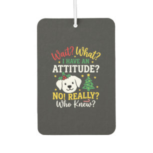 Christmas Dog Attitude Holiday Humour Air Freshener