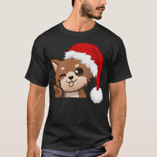 Christmas Dog Cute Pet Puppy Christmas Happy Holid T-Shirt