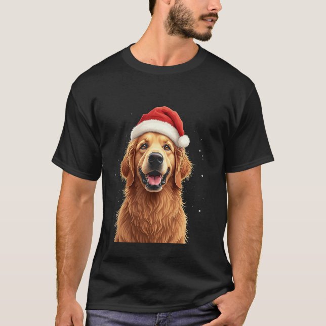Christmas dog design T-Shirt (Front)
