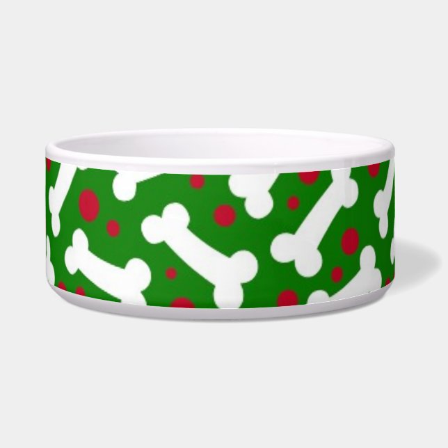 Christmas Dog Dish Bones (Front)