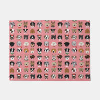 Christmas Dog Face Pattern