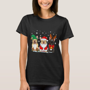 Christmas Dog French Bulldog Xmas Dog Lover Men Wo T-Shirt