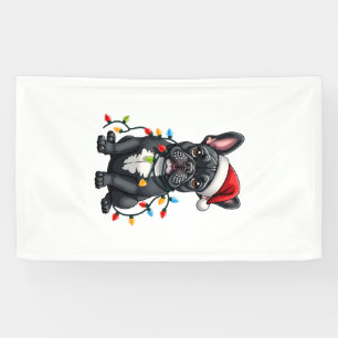 Christmas Dog French Bulldog Xmas Frenchie Banner