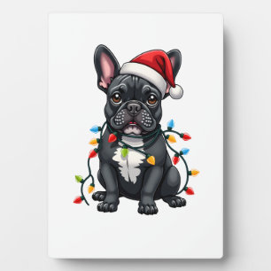 Christmas Dog French Bulldog Xmas Frenchie Plaque