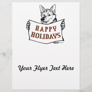 Christmas Dog: Happy Holidays! Flyer