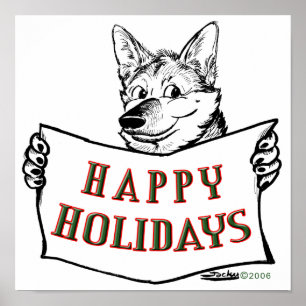 Christmas Dog: Happy Holidays! Poster