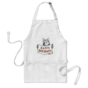 Christmas Dog: Happy Holidays! Standard Apron