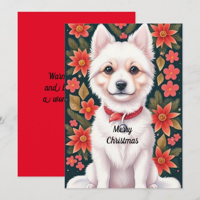 Christmas Dog Holiday Card (Front/Back)