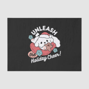 Christmas Dog in Santa Hat – Holiday Cheer for Pet Tissue Paper