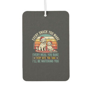 Christmas Dog Lovers Snack Watching Air Freshener